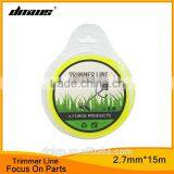 Top Garden Tool Parts Brush Cutter Parts 2.7mm*15m Twisted Nylon Trimmer Line For Head thumbnail-1