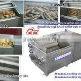Stainless Steel Brush Roller XCJ Type Automatic Potato Peeling Machine in China thumbnail-1