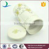 Modern Ceramic Flower Deca Canister Jars for Kitchen thumbnail-2