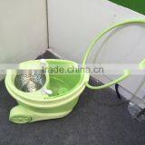 360 SPINNING ROTATING SPIN FLOOR MOP & BUCKET SET + 2 MICROFIBRE CLEANING HEADS thumbnail-1