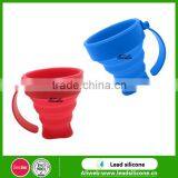 Portable Safe Reusable Silicone Collapsible Cup / Silicone Folding Cup thumbnail-1