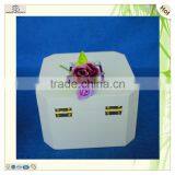 Engraved Painted Lock Square Wooden Pen Box thumbnail-4