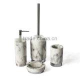 High Level Imitating White Marble Look Plain Cement Toilet Room Accessories thumbnail-1
