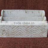 Wooden Letter Rack,Mango Wood Letter Rack,Envelop Stand,Magazine Rack,Designer Magazine Rack thumbnail-1