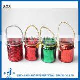 Nice Luxury Electroplating Glass Jar for Christmas With Hanging Handle thumbnail-1
