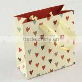 Shopping Paper Bag With Heart Pattern/Printed Foldable Gift Bag thumbnail-1