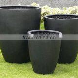Black Terrazzo-fiberstone Planter, GRC Planter for Home and Garden thumbnail-1