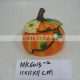 Halloween Ceramic Pumpkin Candy Jar thumbnail-1