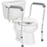 Adjustable Metal White Stand Alone Toilet Safety Rails thumbnail-2