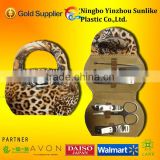 7pcs leopard gifts stainless steel Manicure Set/manicure kits/Beauty Kit metal category