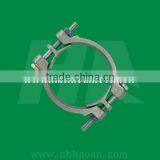 Galvanized Steel Double Bolt Pipe Clamp thumbnail-1