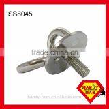 SS8045 Marine Deck Hardware Stainless Steel 304 Round Eye Plate With Ring With Machine Screw Sink Holes Ring Plate thumbnail-2