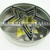 47023 6pcs Five Star Shape Stainless Steel Cookie Cutter Set thumbnail-3