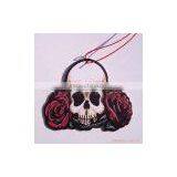 Skull Theme Strong Perfume Absorbent Paper Air Fresher /freshener/freshner With 4 Flowers thumbnail-1