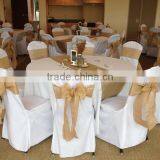 100% Natural Burlap Hessian Chair Sash Chair Ribbon for Rustic Wedding thumbnail-3