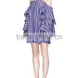 2017 Summer Cold Shoulder Stripe Shirt thumbnail-4