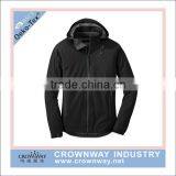 Bonded Softshell Tech Fleece Knit Full Zip Jacket for Men