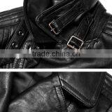 China Coat Manufacturer Modern Sexy Black Women Leather Jacket thumbnail-4