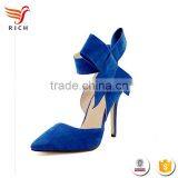 HFRTA234 Genuine Leather Fashion Flower Crystal High Heel Wedding Shoes Bridal thumbnail-4