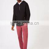 Plain Black Half Zip Classic Fit Hoodie With Zipper Pockets Front Blank Men Sweatshirt With Custom Tags thumbnail-6