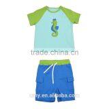 2017 Lately Fashion Summer Kid Clothes Boy Short Shirt And Pant Clothing Sets thumbnail-2