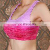 Zm10727a Wholesale Gradient Color Yoga Bra New Design Fashion Wireless Fitness Sports Bra thumbnail-4