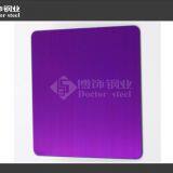 Hi-quality Violet Hairline Stainless Steel Sheet for Decorative Material thumbnail-4