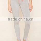 Hot Sale China Women Clothing Custom Yoga Fashion Elastic Plain Skinny Zip Leggings thumbnail-2
