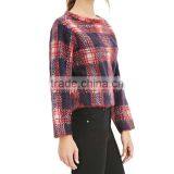 2016 Cheap Custom Spring Fashion Round Neck Girls Sweater Design thumbnail-2