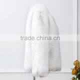 New Women's Faux Fox Fur Beige Gradual Color Black / Coffee Tip Jacket Coat Long Hairy Shaggy Outwear Autumn Winter Tops thumbnail-4