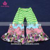 Watermelon Red Floral Shirt With Splicing Big Sleeve Ruffle Trousers Kids Fashion Clothing Set LBYTZ001-45 thumbnail-2