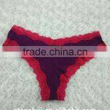 Stylish Lace Trim Transparent Women Sexy Panty Thong thumbnail-2