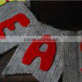 Easter Garland & Burlap Bunny Garland & Felt Easter Garland For Home Decoration thumbnail-3