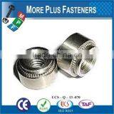 Made in Taiwan Aluminum Clear Passivated Zinc Steel Stainless Steel Nonlocking Floating Self Clinching Nut thumbnail-5