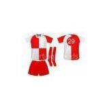 OEM Soccer Team Uniforms, Football Jerseys Shorts Socks 3 In1 Set