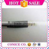 2015 Trendy Classical Black Metal Plug Stereo Earphone With Mic for Wholesale thumbnail-6