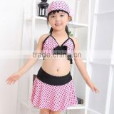 Hot pink with black dots Baby Swimwear - Kids' Bathing Suit Girls Swimwear Girl SwimSuit