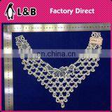 Flower Embroidered Collar Hollow With Pearl Decorative Neckline thumbnail-6