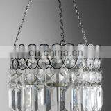 Hanging Crystal Candle Holder 14in