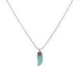 2019 New Style Metal Turquoise Pendant Necklace N06-22278 ，2019 New Style Necklace, Metal Pendant Necklace, Necklace Supplier thumbnail-2