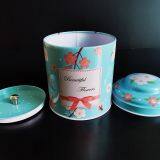 Round Tins Candy Chocolate & Cake Inner Cork Convex Lid Top thumbnail-2