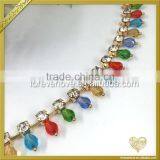 New Design Pendant Necklace Cup Chain Jewelry Rhinestone Crystals Roll for Crafts FC632 thumbnail-2