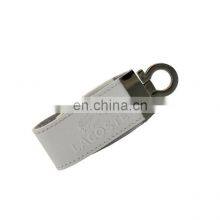 Marketing Gift Items Leather USB Key 8GB 16GB 32GB Memory Flip Leather USB Stick thumbnail-2