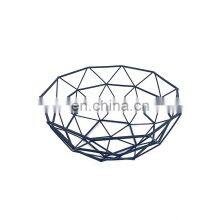 Kitchen Food Holder Decorative Gift Bedroom Wardrobe Storage Bamboo Framing Fruit Basket Wire Metal Basket thumbnail-1