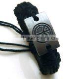 Hot Sale Fashion Peace Leather Wrap Bracelet thumbnail-1