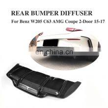 Carbon Fiber Car Rear Lip for Mercede s Ben z W205 C63 AMG Coupe 2-Door 15-17 thumbnail-2
