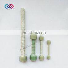 M6 M10 M12 M16 M20 M24 M30 M40 M50 M100 GRE Screw and Nuts, FRP Bolts and Nuts, GRP Bolt and Hex Nut thumbnail-2