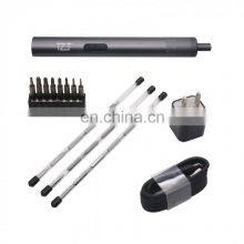 3.7V Lithium Battery Rechargeable Cordless Electric Screwdriver With 8 Bits Set thumbnail-5