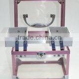 Aluminum Fashion Acrylic Cosmetic Box Storage Carrying Case thumbnail-1