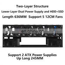 Cheap Factory Price Factory Wholesales 8 Gpu Steel Open Air Shell Case Rig Rack Graphics Card Rig Frame thumbnail-4